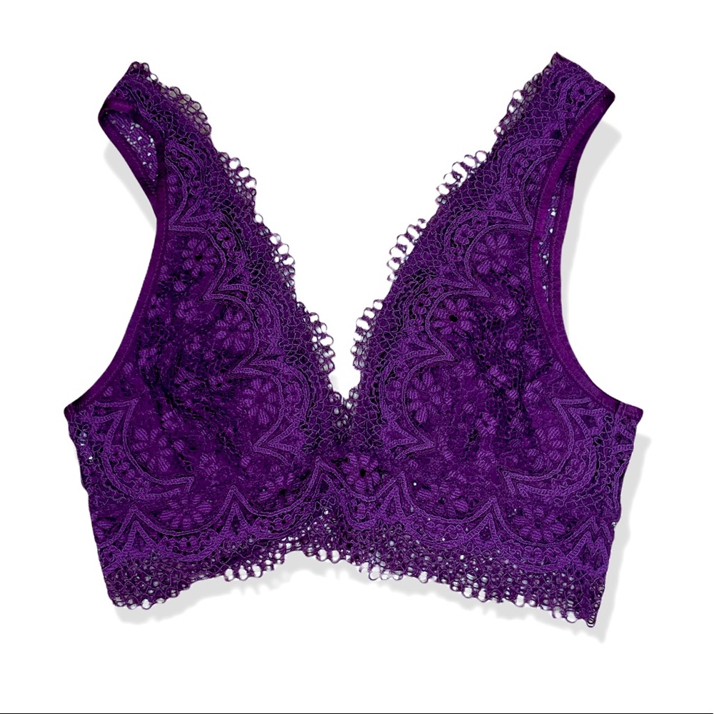 Victoria Secret Lacy Purple Bralette